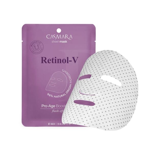 PRO-AGE BOOSTER SHEET MASK (RETINOL-V) 10 UNITS CASMARA UK London