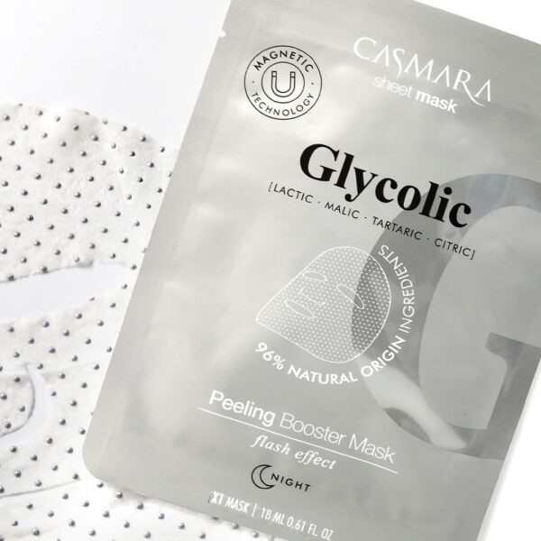 PEELING BOOSTER SHEET MASK (GLYCOLIC) 10 UNITS CASMARA MASKS UK LONDON UK