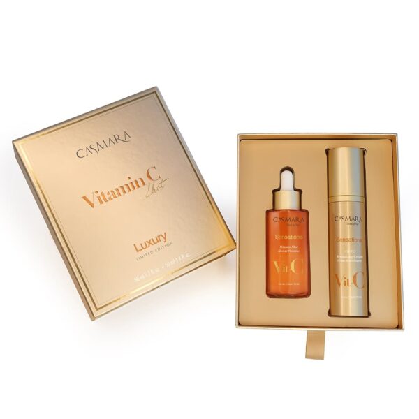 VITAMIN C SHOT LIMITED EDITION BOX open Casmara UK opti